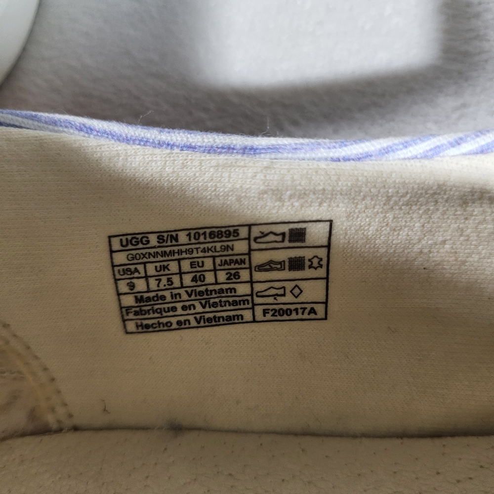 UGG Adley Stripe Slip On Sneakers Womens 9 - Picture 8 of 10